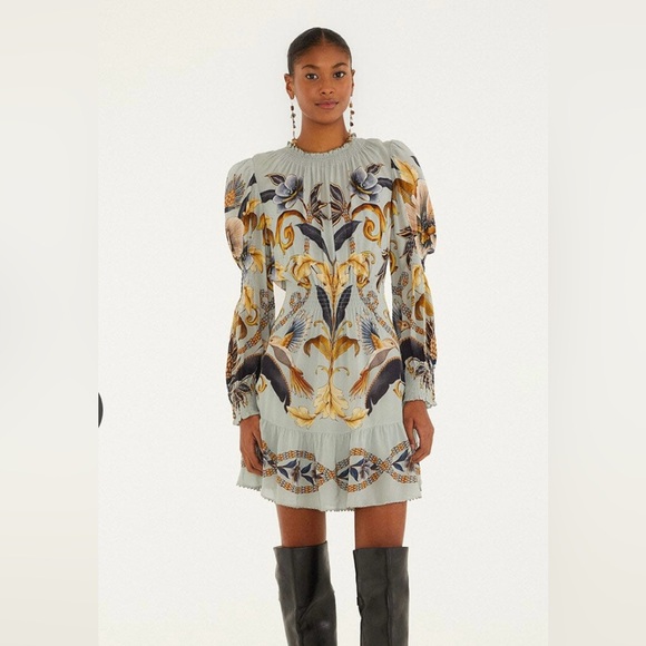 FARM Rio Dresses & Skirts - FARM Rio Blue Snake Garden Dress